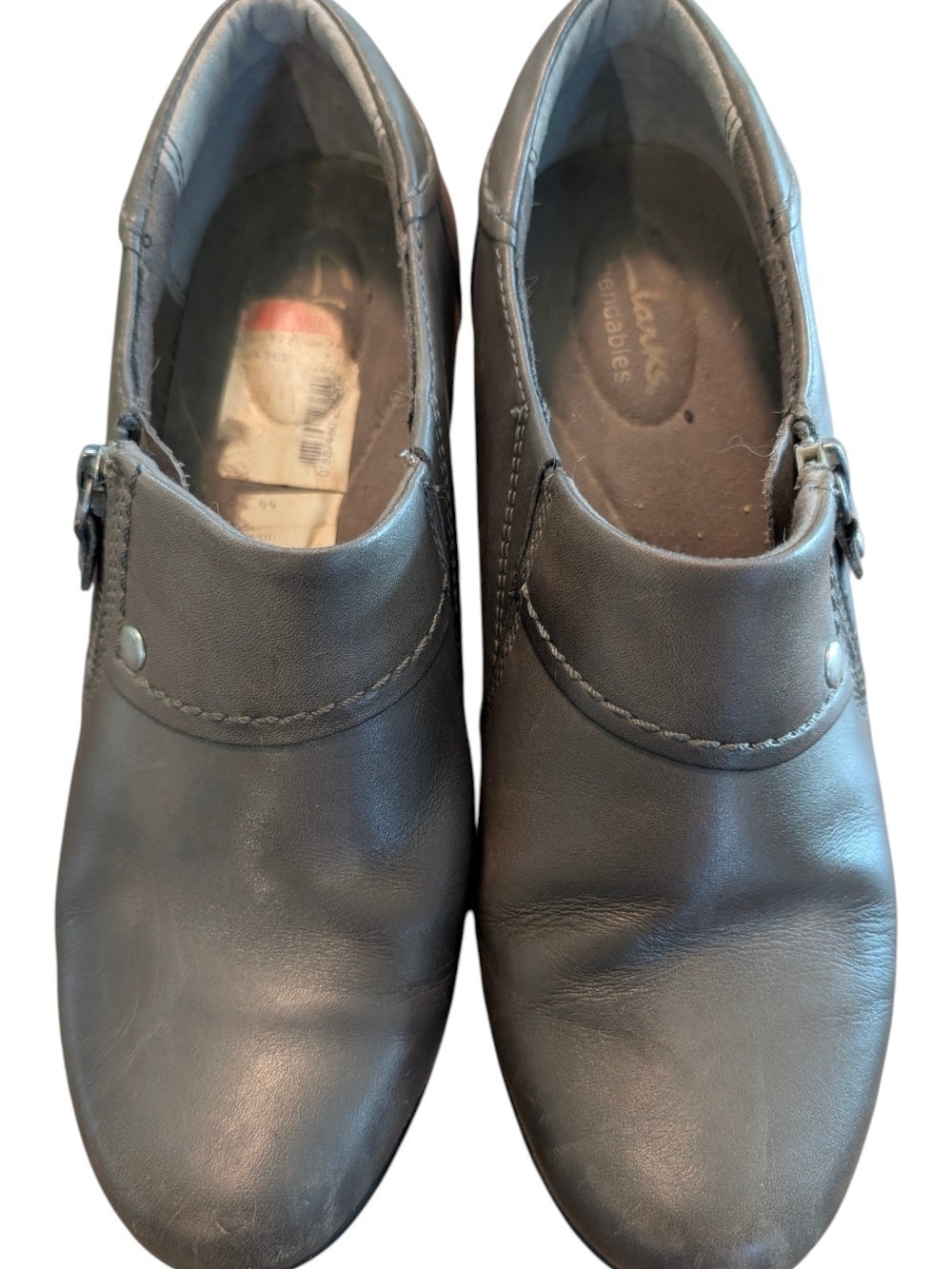 Clarks Women’s Grey Slip-On Comfort Shoes